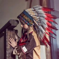 Clearance Coiffe indienne Ituha rouge Accessoires De Déguisement