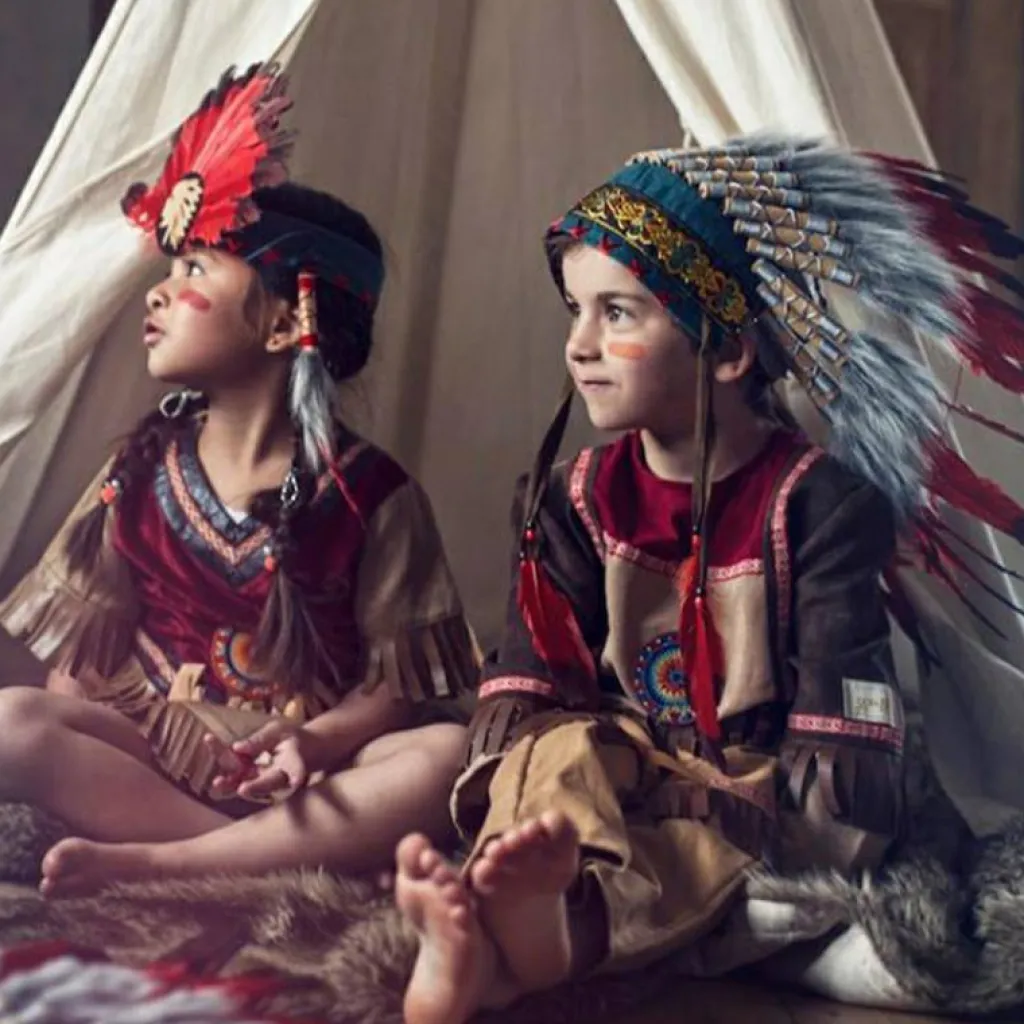 Clearance Coiffe indienne Ituha rouge Accessoires De Déguisement