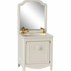 Maileg Coiffeuse avec évier Souris Blanc cassé