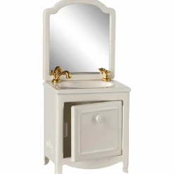 Maileg Coiffeuse avec évier Souris Blanc cassé