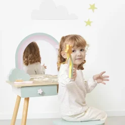 Coiffeuse en bois Licorne et accessoires Coin Beauté / Barbier