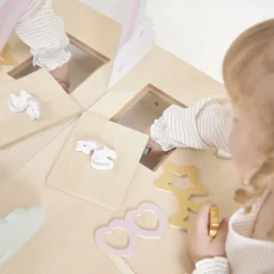 Coiffeuse en bois Licorne et accessoires Coin Beauté / Barbier