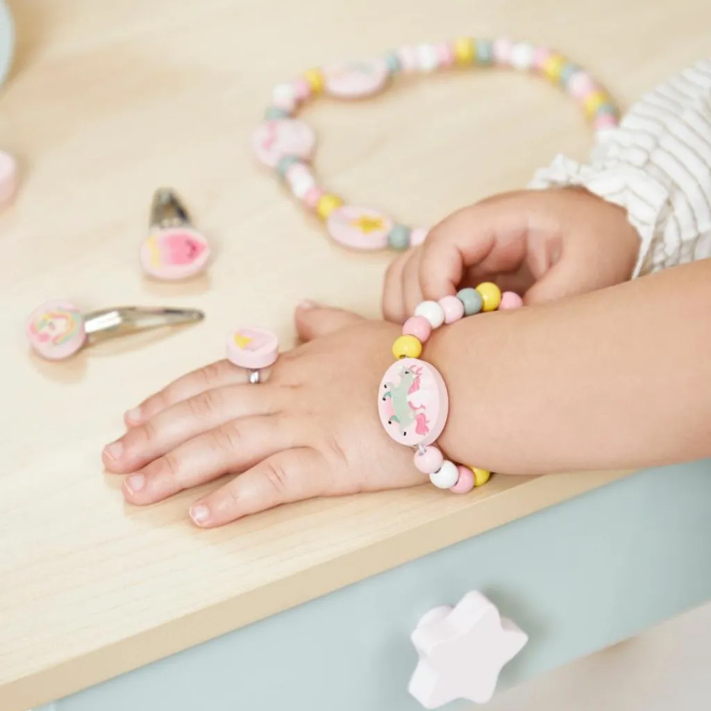 Coiffeuse en bois Licorne et accessoires Coin Beauté / Barbier