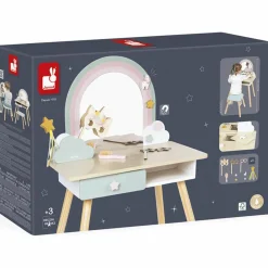 Coiffeuse en bois Licorne et accessoires Coin Beauté / Barbier