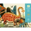 Djeco Collages mosaïques Dinosaures