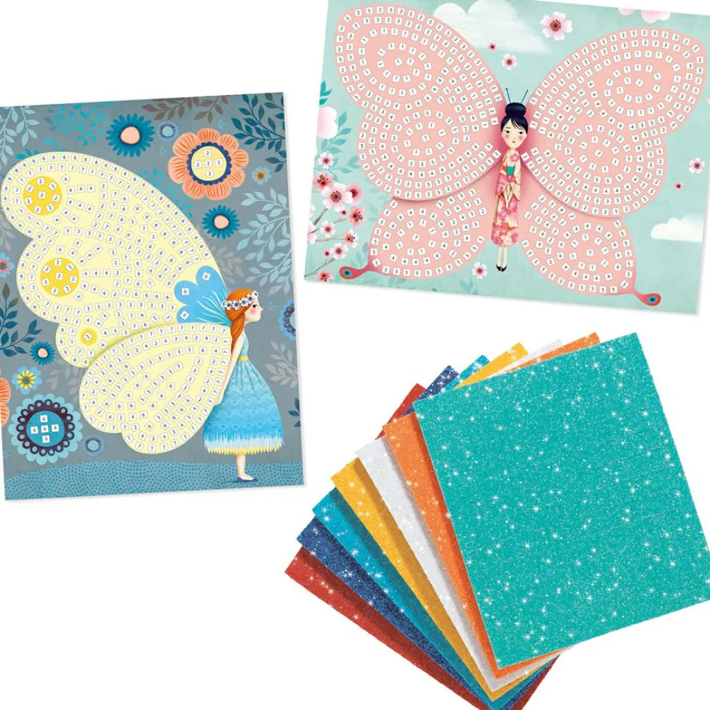 Djeco Collages mosaïques Papillons