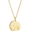 Clearance Collier chaîne dessin Ange personnalisable (plaqué or) Enfant Chaîne & Collier Bébé / Enfant