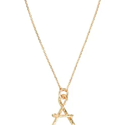 Best Collier chaîne Grande initiale goldfilled jaune (personnalisable) Collier Maman