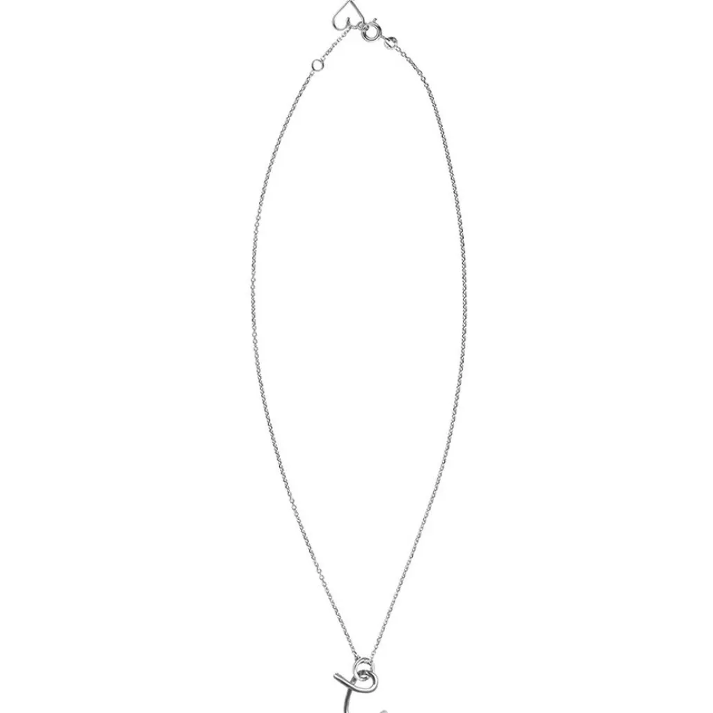 Enfant Padam Padam Collier chaîne La petite majuscule argent (personnalisable)