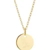Clearance Collier chaîne médaille Capricorne personnalisable (plaqué or) Enfant Chaîne & Collier Bébé / Enfant