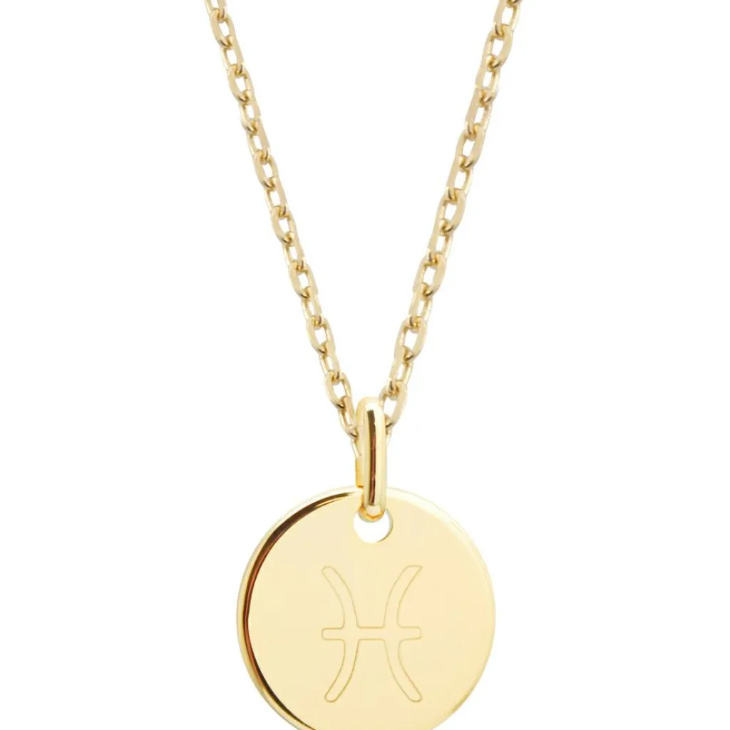 Collier chaîne médaille Poisson personnalisable (plaqué or) Enfant Chaîne & Collier Bébé / Enfant