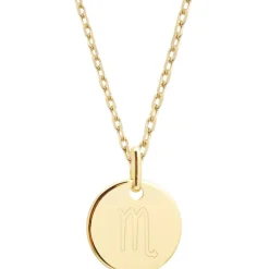 New Collier chaîne médaille Scorpion personnalisable (plaqué or) Enfant Chaîne & Collier Bébé / Enfant