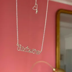 Padam Padam Collier chaîne Prénom argent (personnalisable)