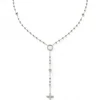 Hot Collier Chapelet Vierge 38 + 2 cm (argent) Collier Religieux