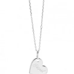 Enfant Petits trésors Collier enfant Kids coeur personnalisable (argent 925°)