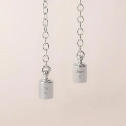 Mon Petit Poids Collier Mes Petits Poids personnalisable (argent rhodié)