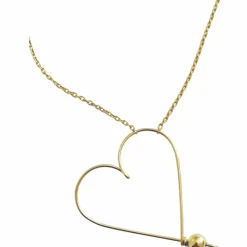 Sale Collier Mon grand cœur (goldfilled jaune 14 carats) Collier Maman