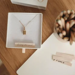 Best Collier Mon Petit Secret personnalisable (plaqué or jaune) Collier Maman