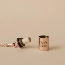 Mon Petit Poids Collier Mon Petit Secret personnalisable (plaqué or rose)