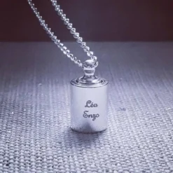 Enfant Mon Petit Poids Collier personnalisable argenté rhodié