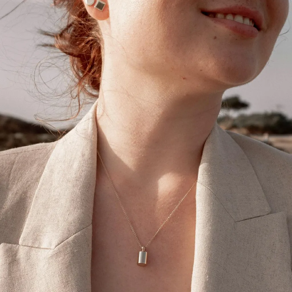 Clearance Collier personnalisable plaqué or jaune Collier Maman