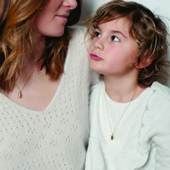 Enfant Mon Petit Poids Collier personnalisable plaqué or jaune