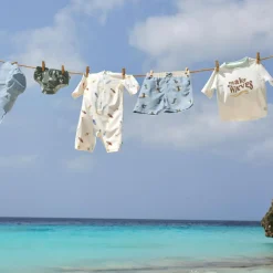 Clearance Combinaison anti-UV Planches de surf écru (07-12 mois) Vêtement Anti-Uv