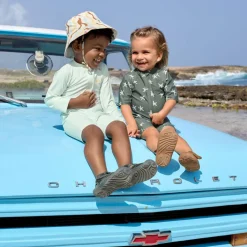 Combinaison anti-UV Étoile de mer olive foncé (19-24 mois) Vêtement Anti-Uv