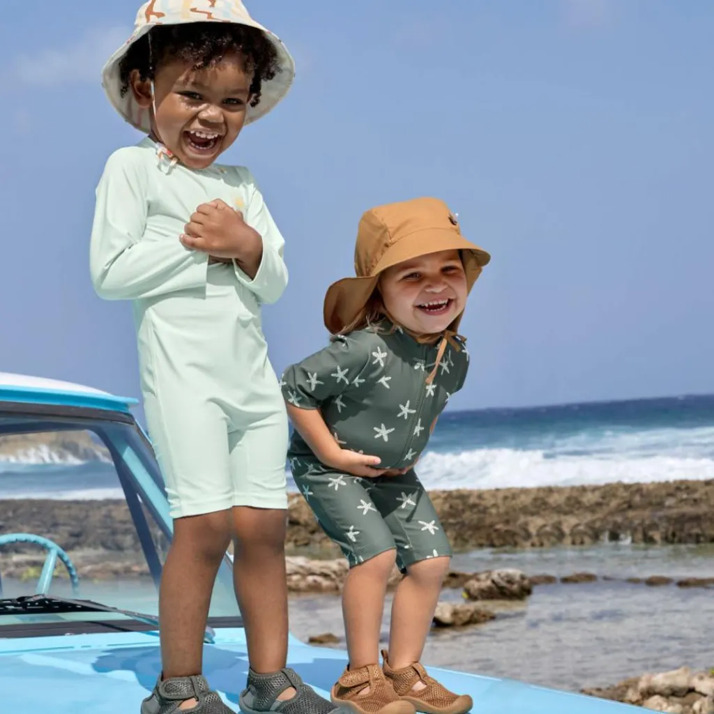 Combinaison anti-UV Étoile de mer olive foncé (19-24 mois) Vêtement Anti-Uv