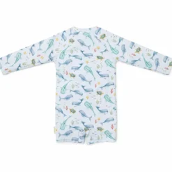 Little Dutch Combinaison de bain manches longues Ocean Sea Life (1-2 ans)