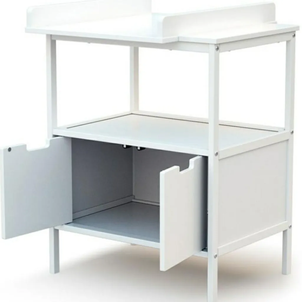 AT4 Commode à langer en bois de hêtre Essentiel blanc