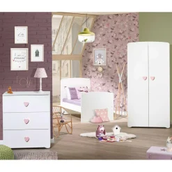 Best Commode à langer New Basic Boutons coeur rose Commode À Langer