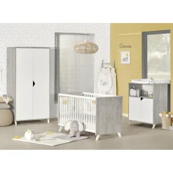 Baby Price Commode à langer Scandi gris