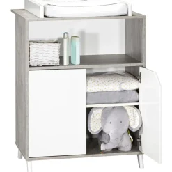 Baby Price Commode à langer Scandi gris