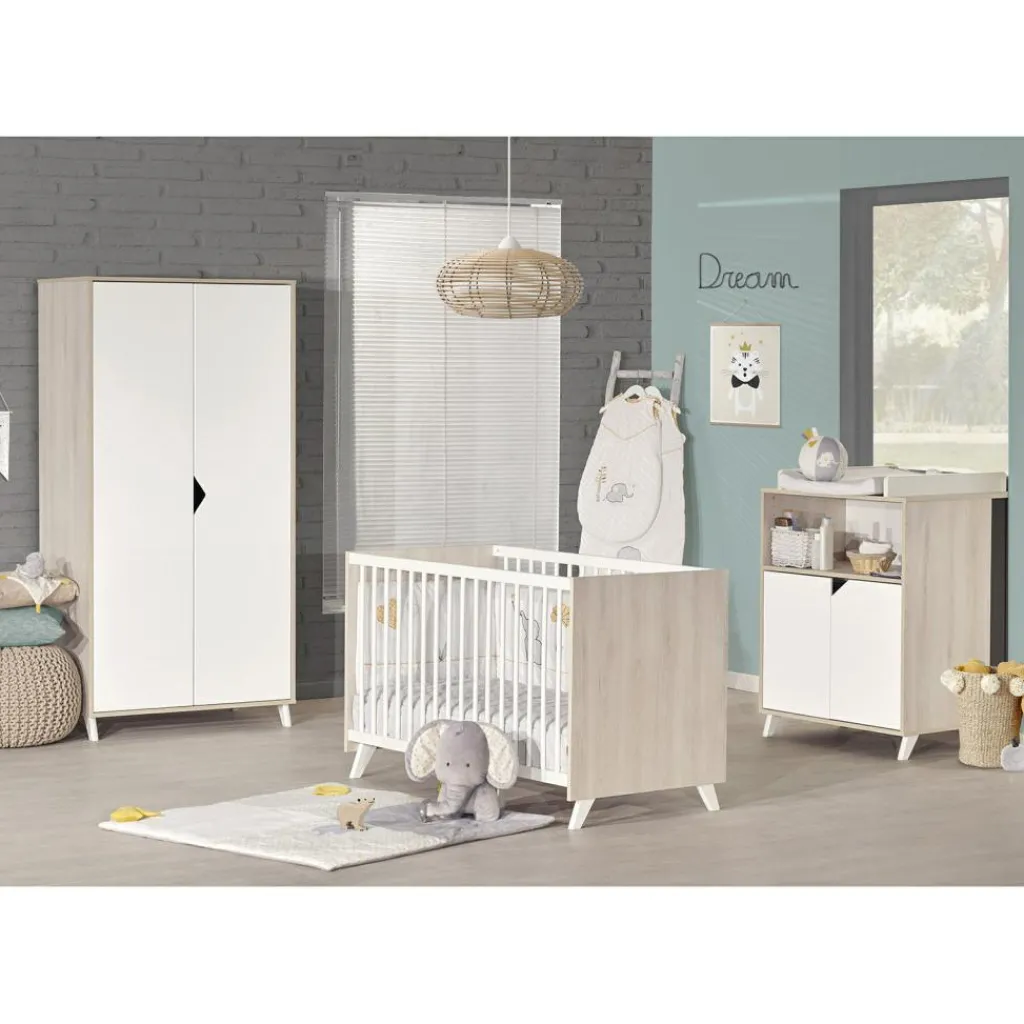 Baby Price Commode à langer Scandi naturel