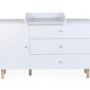 Childhome Commode à langer Wonder White