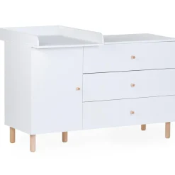 Childhome Commode à langer Wonder White