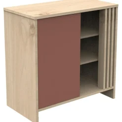 Sauthon mobilier Commode 1 porte Tokyo terracotta