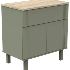 Sauthon mobilier Commode 2 portes Eleonore kaki