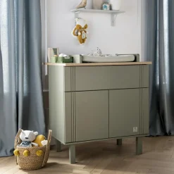 Sauthon mobilier Commode 2 portes Eleonore kaki