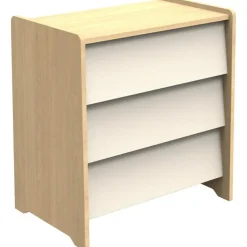 Sauthon mobilier Commode 3 tiroirs Vanille