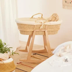 Combelle Couffin souple en osier Douce hirondelle écru