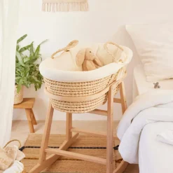 Combelle Couffin souple en osier Douce hirondelle écru