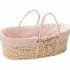 Clearance Couffin souple en osier Promenade bucolique rose clair Couffin Et Accessoires