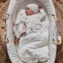 Noukie's Couffin veloudoux Bali, Moka & Snow