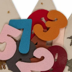 Konges Slojd Couronne d'anniversaire en tissu Dino personnalisable