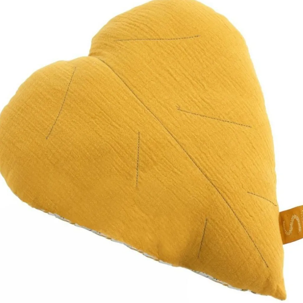 Sauthon Coussin décoratif jaune topaze Promenons-nous