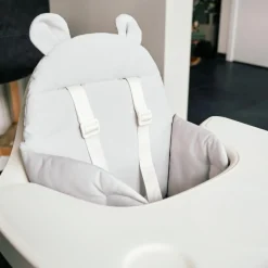 Childhome Coussin de chaise haute Ours Gris