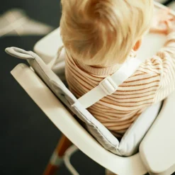 Childhome Coussin de chaise haute Ours Gris