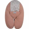 Tinéo Coussin de grossesse Multirelax éponge microfibre rose pêche